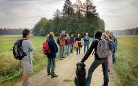 "Wolfswanderung" mit Informationen zum Thema Wolf von Kenny Kenner - Foto: Gerhard Westrich